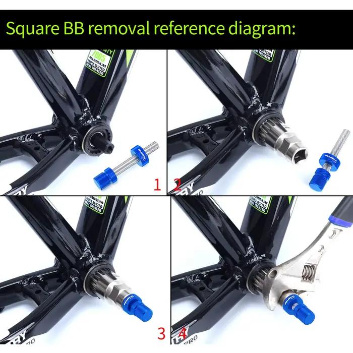 Risque RL215PRO vélo vélo carré et axe cannelé BB support inférieur Anti chute auxiliaire retrait dé