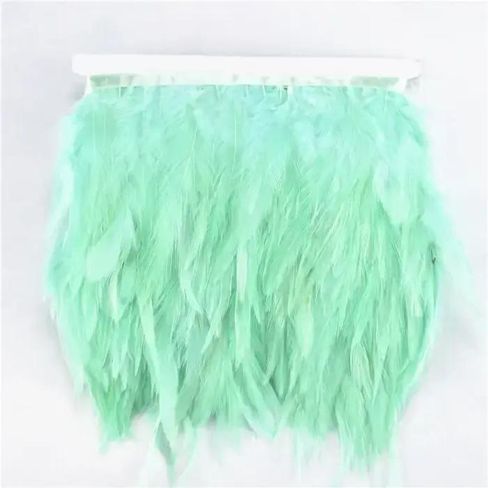 Garniture en plumes de faisan colorées de 5m pour robe de mariée et artisanat de haute couture occassions spéciales