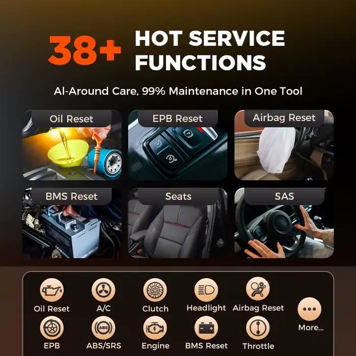 OTOFIX-Scanner de voiture D1 LITE OBD2, outil de diagnostic, Bluetooth sans fil, contrôle bidirectio
