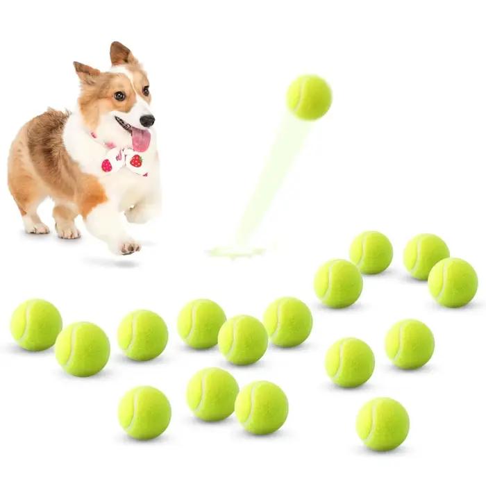 Balles de tennis pour chiens polaire 2 pouces compatibles avec lancementeurs automatiques pour petits chiens entraînement jeuextérieur occasions spéciales