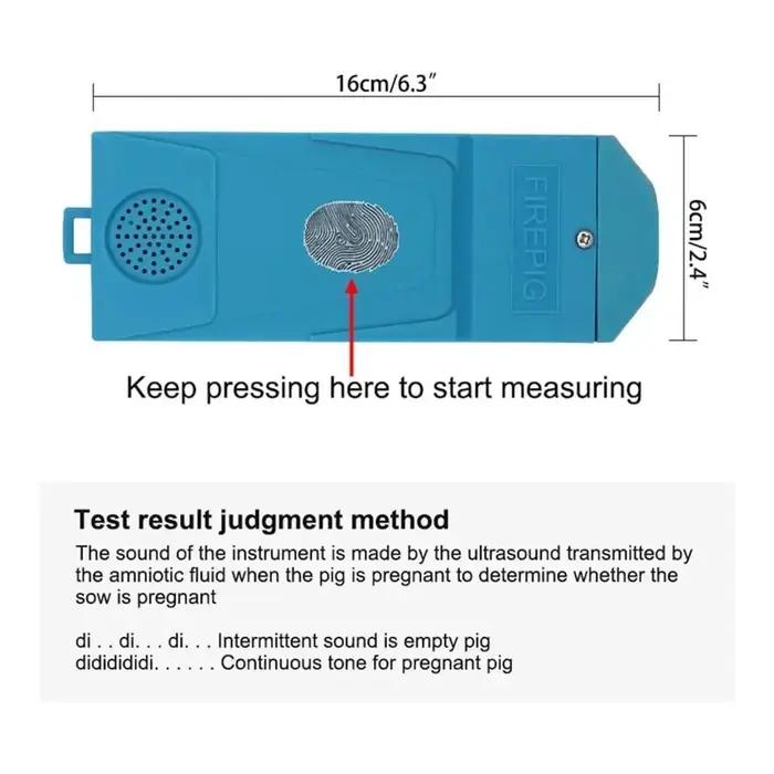 Dispositif de détection de grossesse vétérinaire rechargeable portatif intelligent