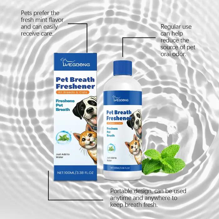 Nettoyant buccal liquide pour chiens éliminant tartre et mauvaise haleine spray oral hygiène bucco-dentaire occasionnelle quotidienne à offrir