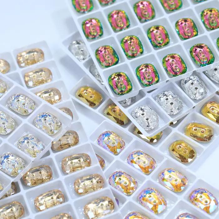 Boutons ronds octogonaux en cristal effet pierre pour vêtements DIY et décoration de mariage élégants occasions spéciales