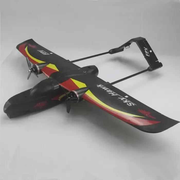 Avion à Double Moteur EDO FPV RC SKY HAWK V2, Envergure 940mm, EPP