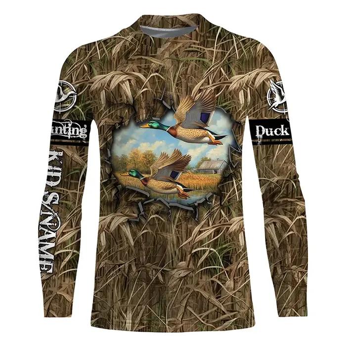 Camo chasse animaux sanglier hommes T-Shirt impression 3D Sport à manches longues