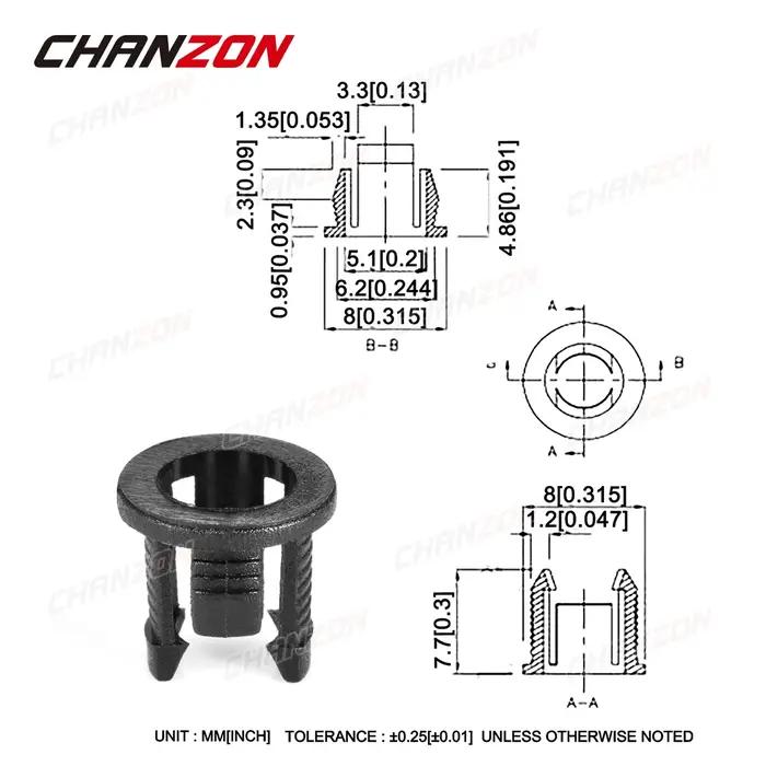 5mm support de LED prise pince lunette Diode électroluminescente lampe couvercle de Base panneau de