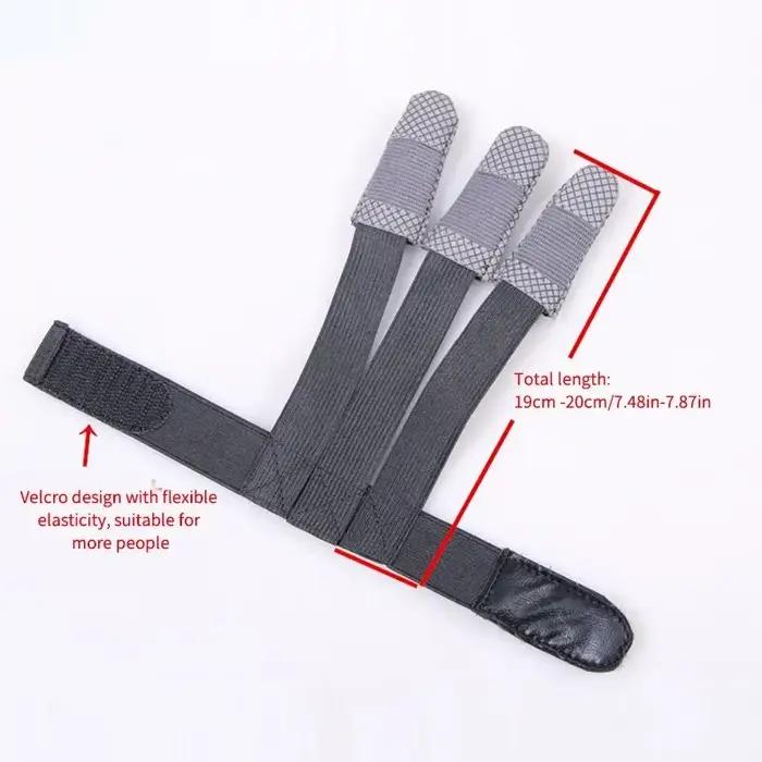 Gants de chasse à l'arc traditionnel 3 doigts en cuir pour tir sportif et protection des archers