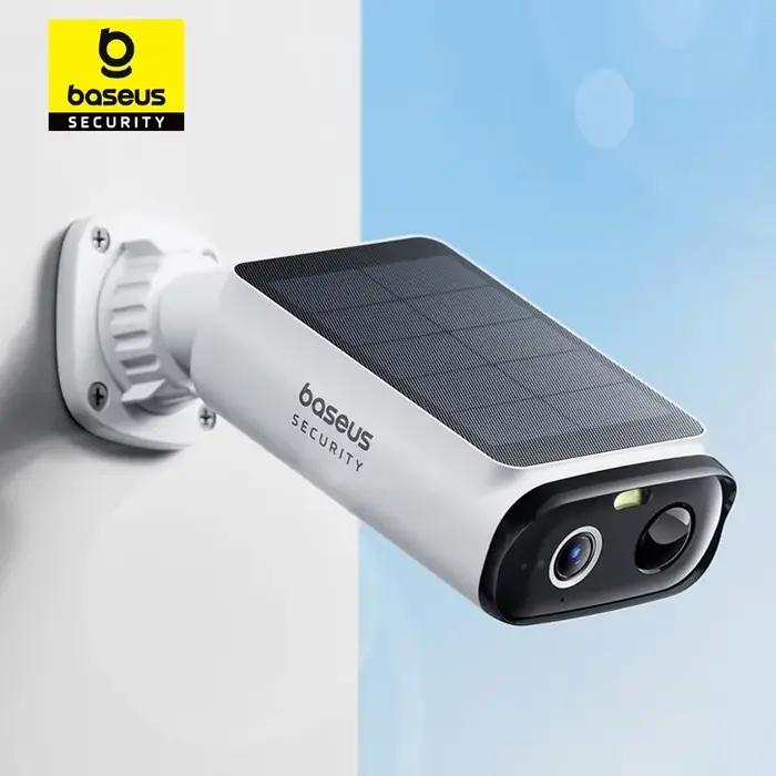 Baseus Security S1 Lite Caméra de sécurité solaire Caméra extérieure sans fil Alimentation continue Résolution 2K 135 ° Caméra Wifi FOV IP67