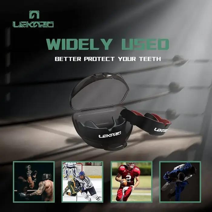 Protège-dents de boxe thaïlandaise pour adultes, protège-dents de sport, protection des dents MMA Ga