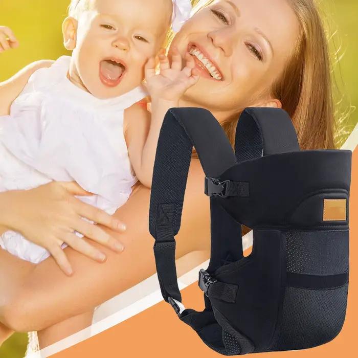 Porte-bébé de poitrine léger, ergonomique, respirant, sac à bandoulière horizontal, Support de tête