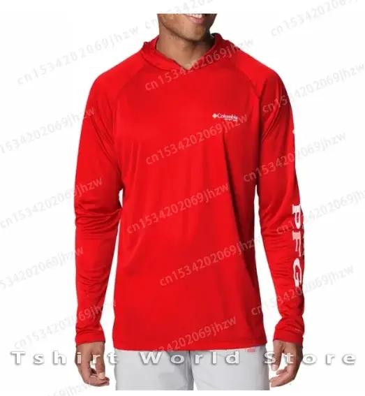 Columbia Pfg chemise de pêche à capuche Protection UV extérieure vêtements