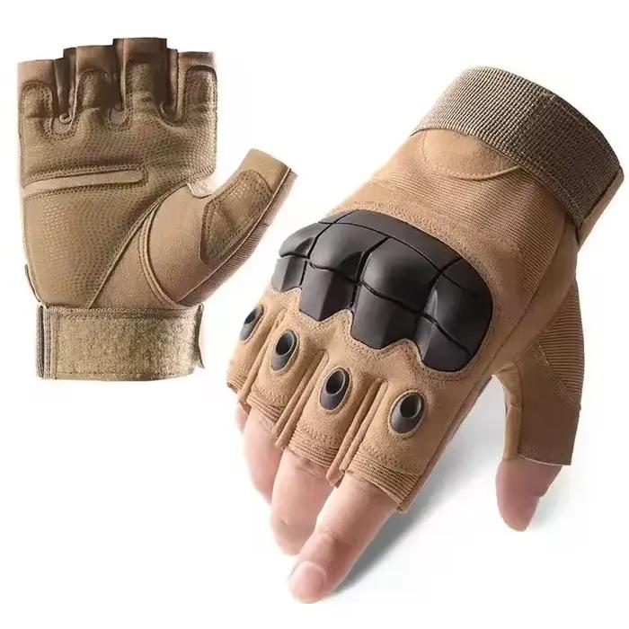 Gants tactiques mi-mains pour hommes - Idéals chasse, tir, airsoft, cyclisme et sports outdoor