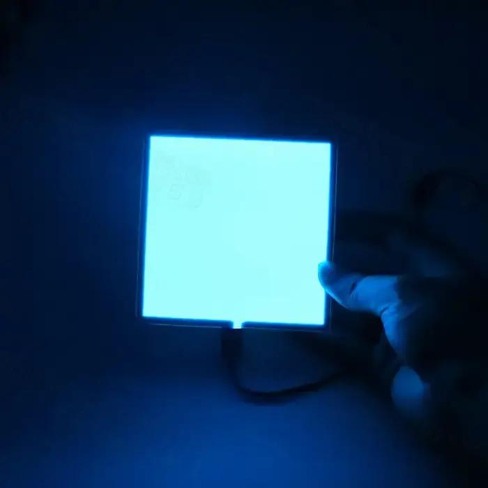 5*5 cm 10*10 cm EL panneau rétro-éclairage Led panneau lumineux LED électroluminescent El rétro-écla