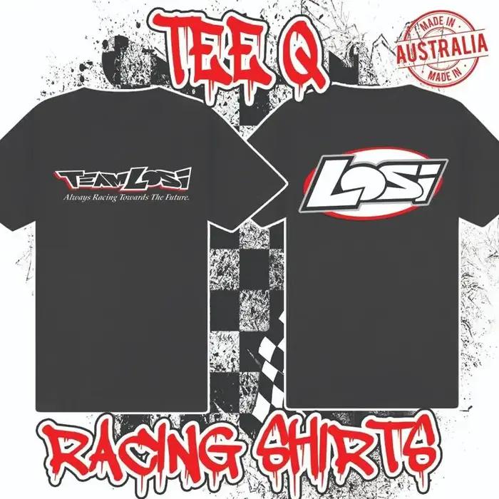 T-shirt noir avec LOGO de l'équipe Losi personnalisé