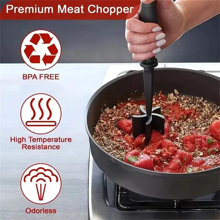 Hachoir à viande robuste pour préparation de viande de hamburger et broyage de bœuf moulu occasions familiales et spéciales