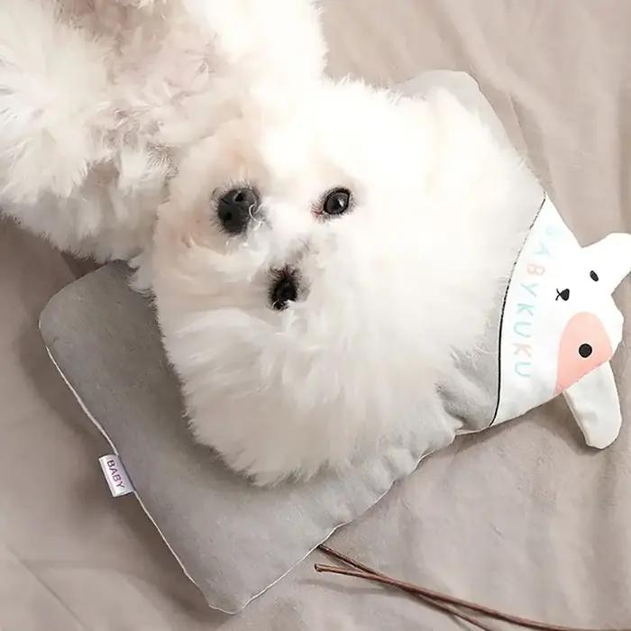 Nouveau protège-cou oreiller pour animaux de compagnie dessin animé mignon chien tapis de couchage Mini doux accessoires