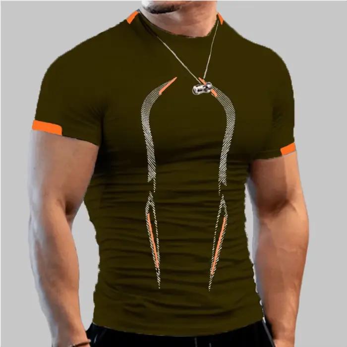 Nouveaux vêtements de sport d'été T-Shirt respirant pour hommes T-Shirt de Jogging à séchage rapide
