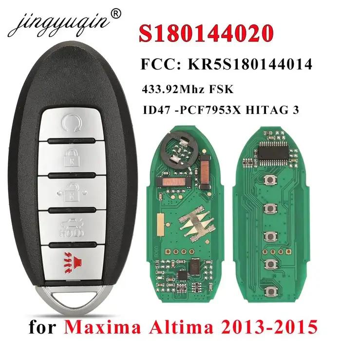 S 180144020 Prox – clé télécommande intelligente de voiture, 433MHz ID47, pour Nissan Altima Maxim