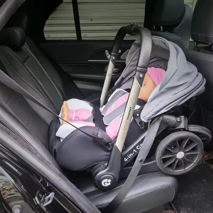 STOCK ue nouvelle poussette de bébé multifonctionnelle 4in1 pliable avec siège auto landau portable