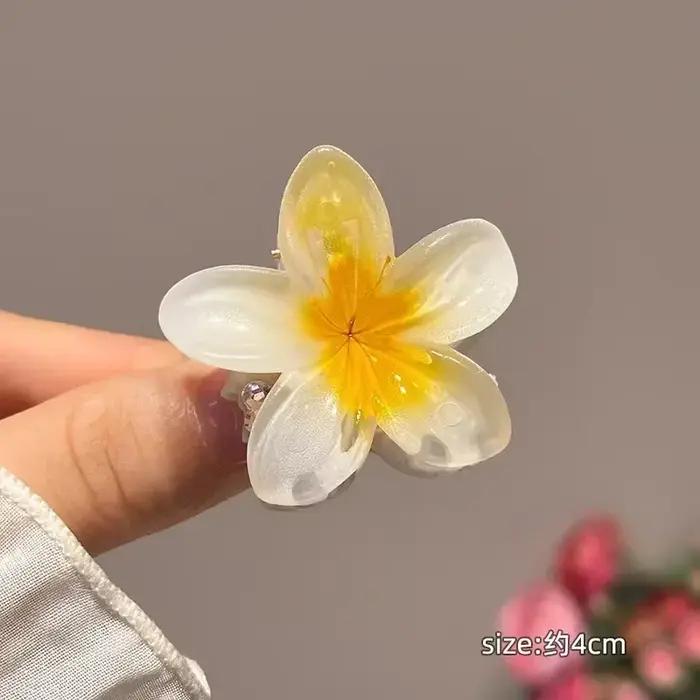 Pinces à cheveux hawaïennes dégradées griffes à fleurs grande taille mode accessoires pour cheveux femmes filles style exotique fantaisie occasions spéciales