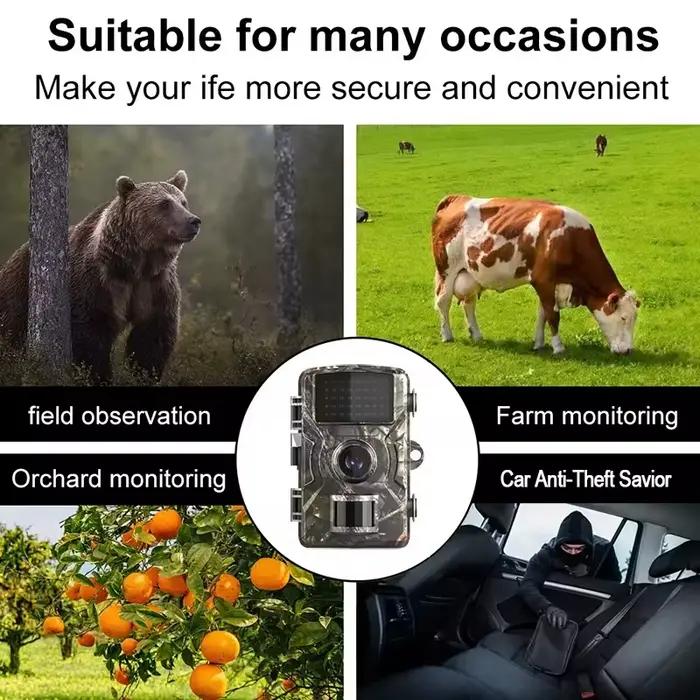 Caméra de chasse à infrarouge sauvage vision nocturne surveillance sauvage suivi actif jeu de piste capture animaux nature observation faune nocturne étude comportement animal