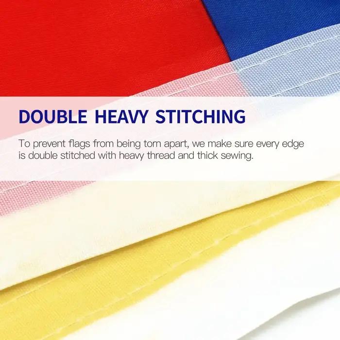 Drapeau russe imprimé suspendu en polyester pour extérieur, avec œillets en laiton, pour jardin, cour et patio occasions spéciales