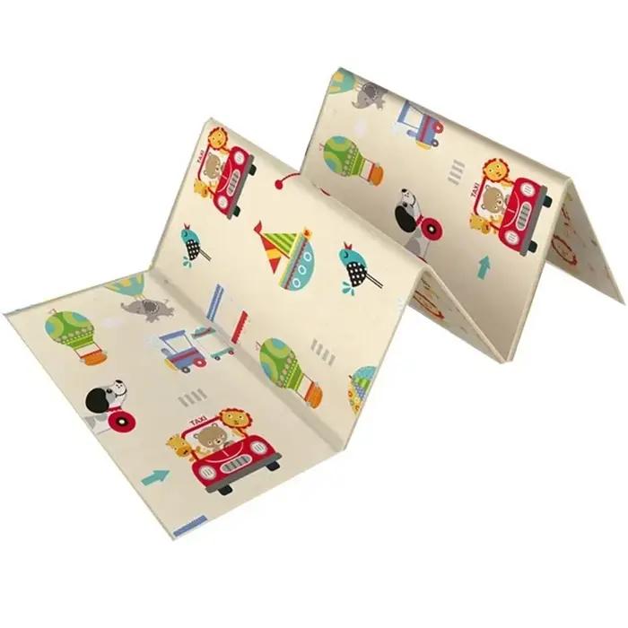 Tapis de jeu pliable non toxique pour bébé, tapis en polymère pour enfants dans la pépinière, tapis