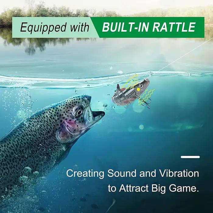Leurre de pêche Swimbaits multi-articulé appât lent coulant pour pêche en bateau plage lac rivière gestion de la pêche