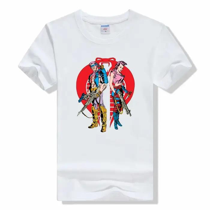 Gi Joe Cobra T-Shirt imprimé Cobra, t-shirts à col rond, chemise d'été décontractée à manches courtes, vêtements amples en coton, style haut de gamme