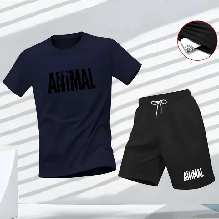 Nouvel ensemble deux pièces d'été pour homme : T-shirt à manches courtes et short, respirant et à séchage rapide, idéal pour le sport et les loisirs.