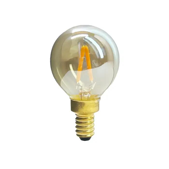 Ampoule Globe LED Vintage rétro E14 E27 E26 E12 110V 220V, lampe à Filament COB 2W 4W 6W, verre ambr