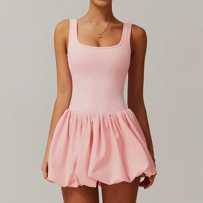 Ensembles de shorts trempés de fitness pour femmes, combinaison de gym, jupes de tennis sexy, survêt