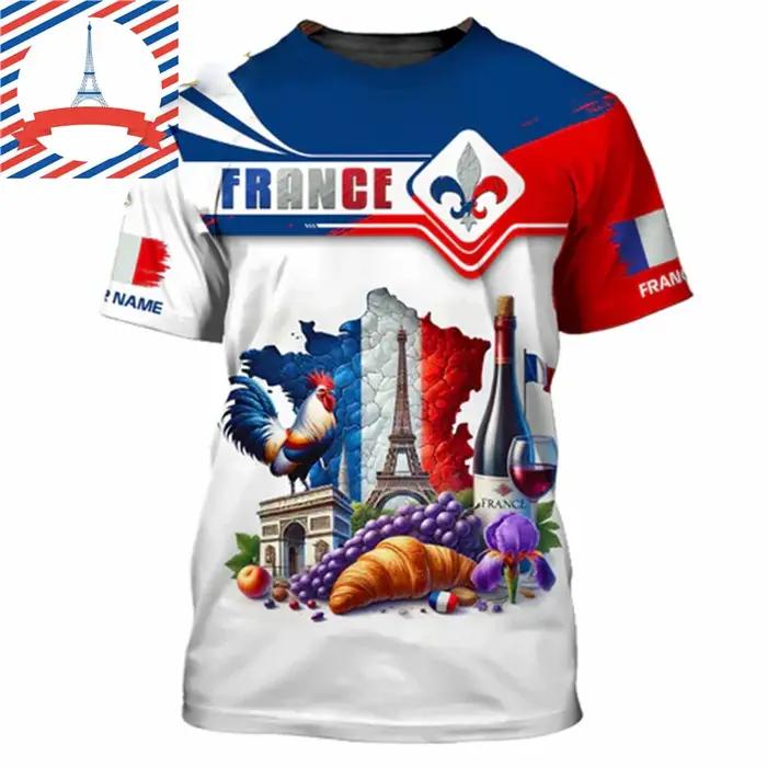 T-shirt homme col ras du cou imprimé coq en 3D nom personnalisé streetwear mode d'été tendance pour hommes femmes occasions spéciales
