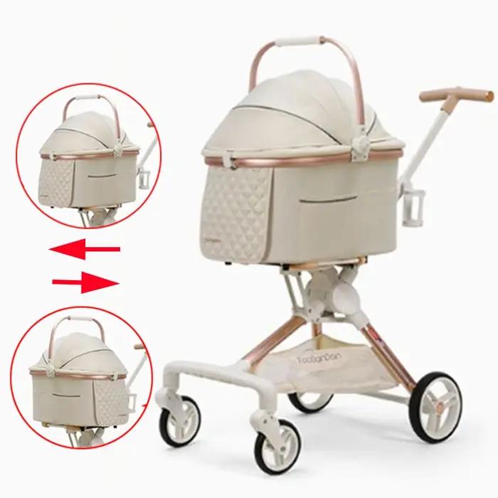 Chariot pliable pour animaux de compagnie