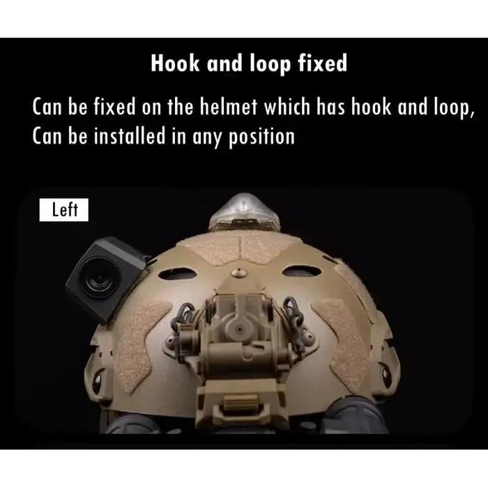 Caméra tactique pour casque avec système de fixation à boucle, accessoire de décoration pour casques, équipement pour tir et jeux CS.