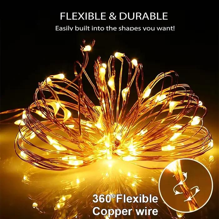 Guirlande lumineuse solaire LED, imperméable, pour l'extérieur, décoration de jardin, féerique de no