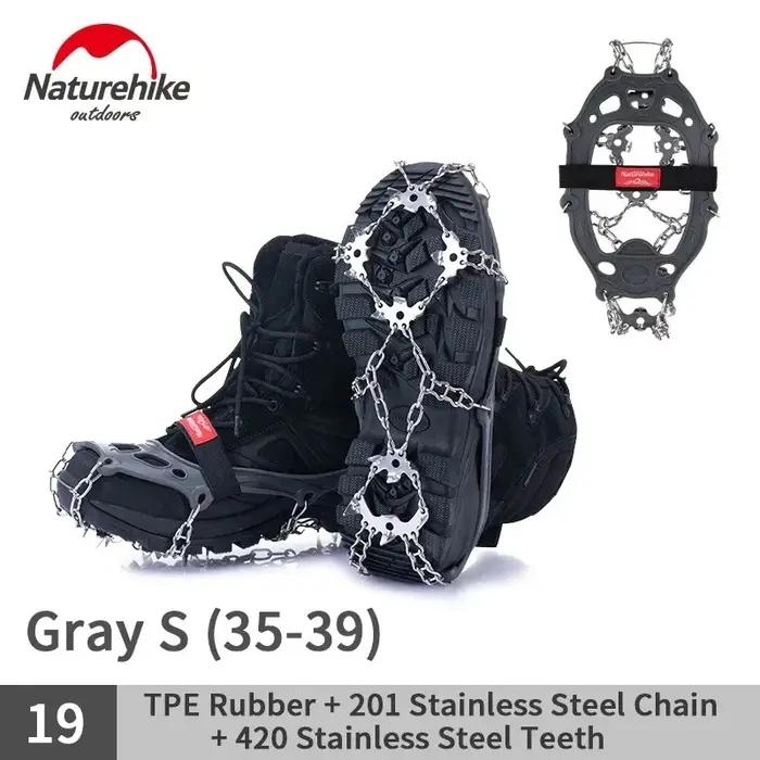 Crampons anti-slip Naturehike pour randonnée et escalade sur neige et glace, sécurité et confort pour randonneurs et grimpeurs
