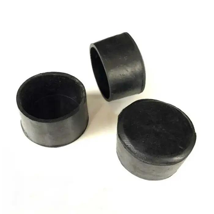 Carré/rond noir en caoutchouc chaise Table pieds meubles bâton tuyau Tube insérer bouchon bonde fin