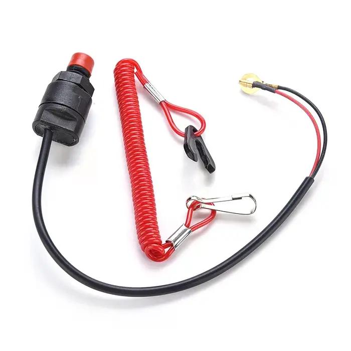 Accessoire de sécurité lanière d'attache pour moteur hors-bord scooter ATV interrupteur d'arrêt vert armée occasion spéciale
