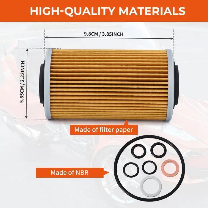 Filtre à huile avec kit de joint pour Can-Am Spyder SM6-SE6 modèles 1330 RT/F3 2014 2015 2016 2017 2
