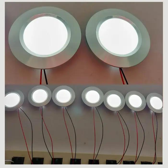 Dimmable 3W 5W 12V 24V Led Spot Light Slim14mm encastré plafonnier D55mm maison hôtel salon ampoule