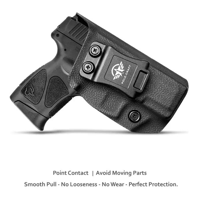 Étui Taurus G3C, étui Taurus G2C IWB Dermatoglyphe Kydex pour Taurus G3C 9mm / G2C 9mm G2S / Millennium PT111 G2
