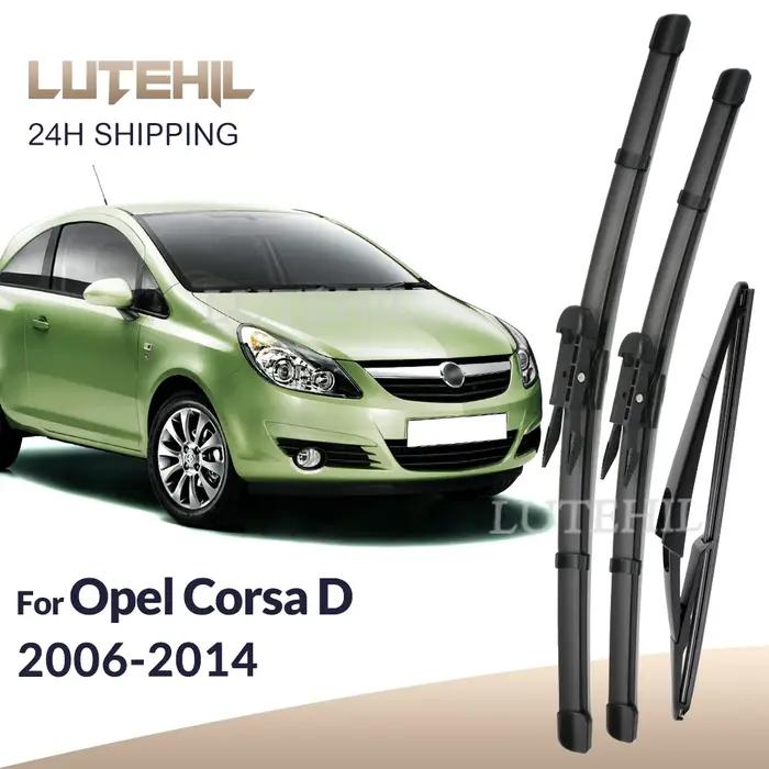 Pour Opel Corsa D 2006-2014 2007 2008 2009 2010 balais d'essuie-glace avant et arrière brosses de fe