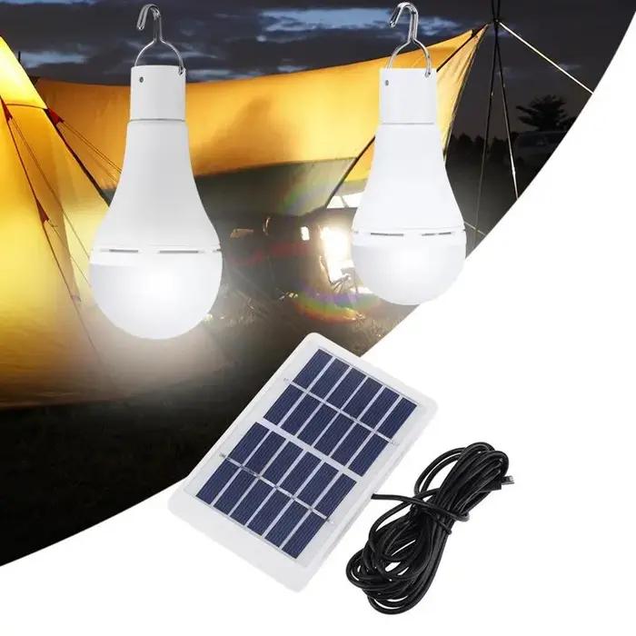 Lampe solaire LED Portable 7W contemporaine avec charge solaire pour urgences et camping occasions spéciales