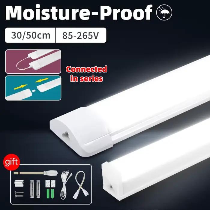Tube lumineux Led résistant à l'humidité 50/30cm, lumières de cuisine 20W 10W 6W, éclairage d'armoir