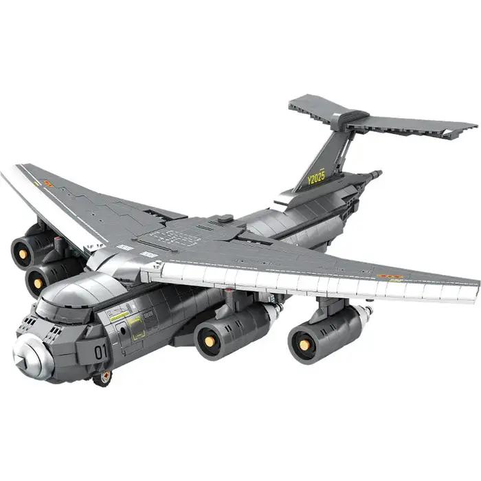 Modèle de construction en briques de l'avion de transport militaire Y-20 - 1561 pièces