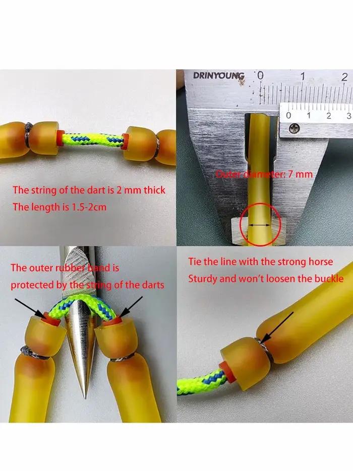 Tube de fronde 3070 puissant pour la pêche, taille de balle 5mm, emballé sous vide, diamètre 7mm, alésage de 3mm, traction solide