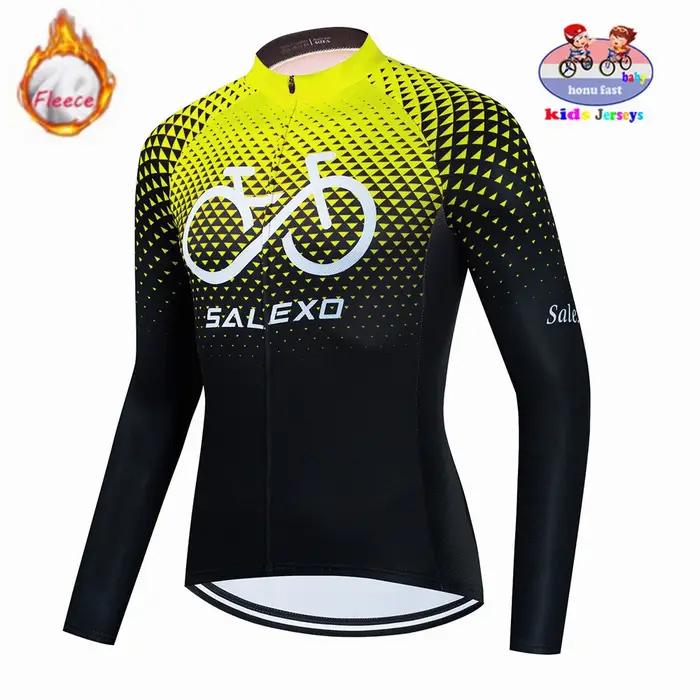 Vêtements de cyclisme en polaire pour enfants