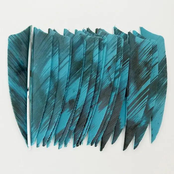 IBOUNFOX-Plume de dinde colorée pour la chasse, accessoires d'arc de tir à l'arc, empennage de plumes, 3 pouces, 25 pièces