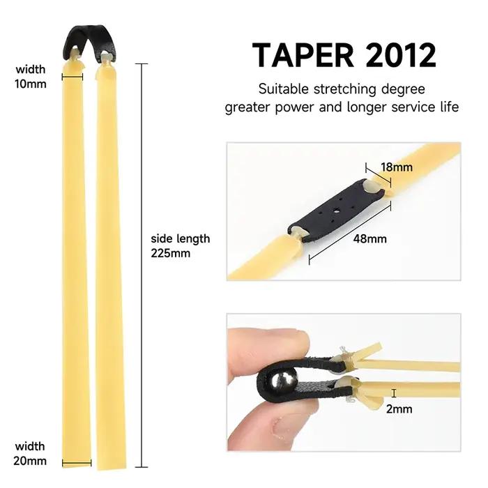 4 pièces 2.0mm épaissi puissant fronde élastique spécial pour la chasse Sport haute qualité Latex él